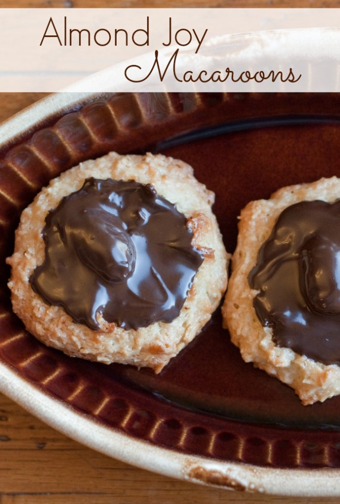 Almond Joy Macaroons: the perfect cookies for coconut lovers, and a great recipe for using up extra egg whites.