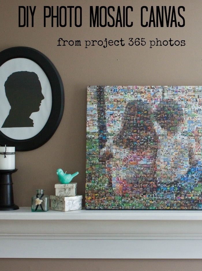Did you finish a photo-a-day challenge or Project 365 photography project? Wondering what to do with all those precious pictures? Follow my tutorial for an easy DIY photo mosaic canvas. You’ll have a one-of-a-kind keepsake that doubles as beautiful home decor.