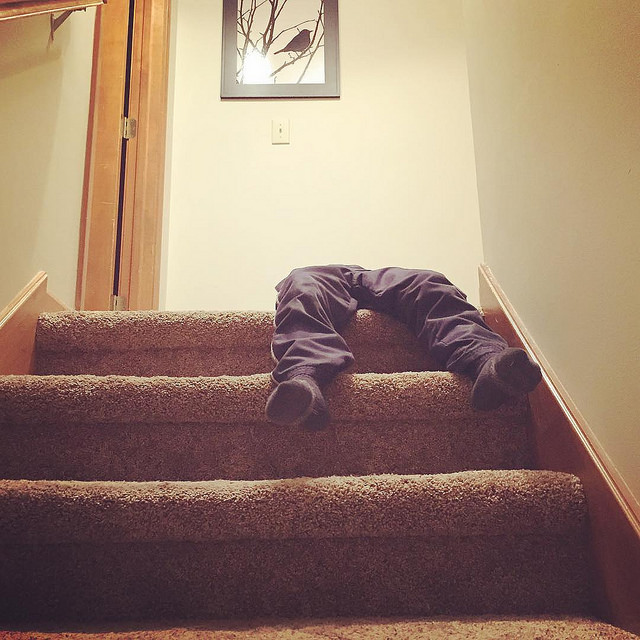 Eli versus the stairs