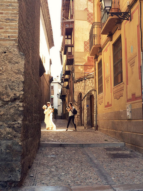Bride in Granada, Spain