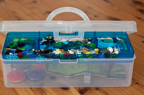 LEGO storage for the young builder