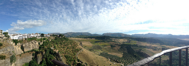 Panoramic view of Ronda, Spain